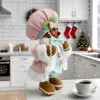 Pink hat gingerbread man doll doll Specification image